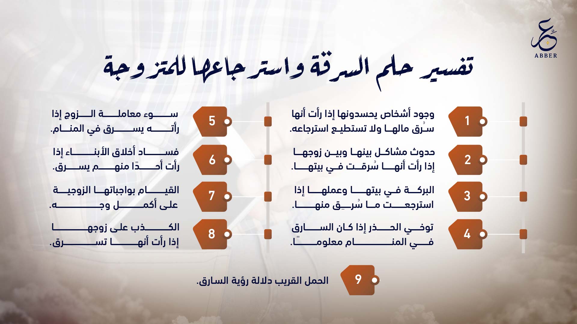 فسير حلم السرقة واسترجاعها للمتزوجة